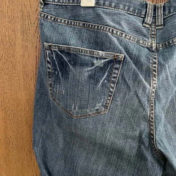 a.n.a Blue Denim Boyfriend Shorts - Picture 8 of 8